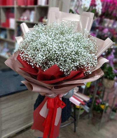 Букет цветов из: Гипсофила в Новопокровской
