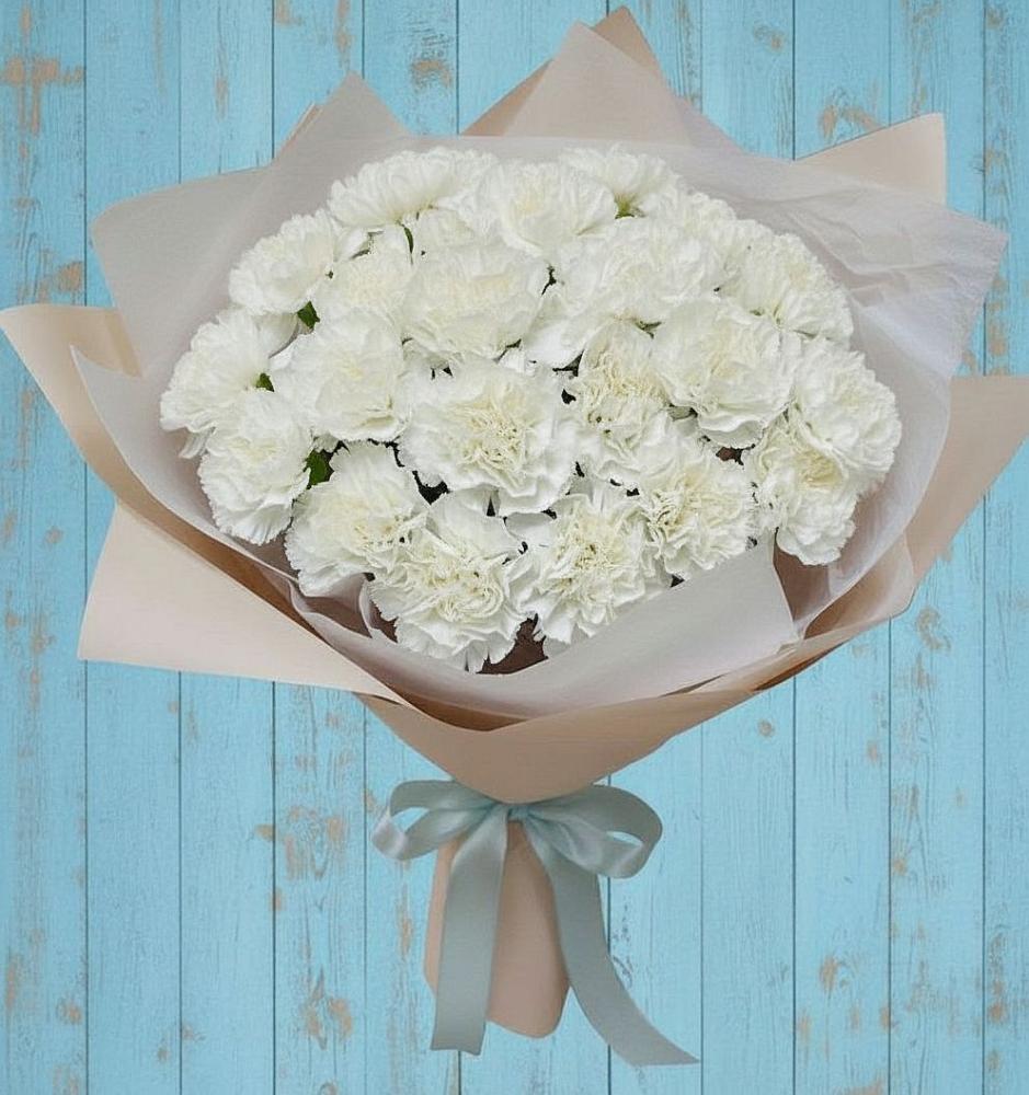 Букет цветов из: Гвоздики в Новопокровской