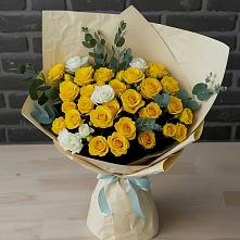 Букет цветов из:  Розы в Новопокровской