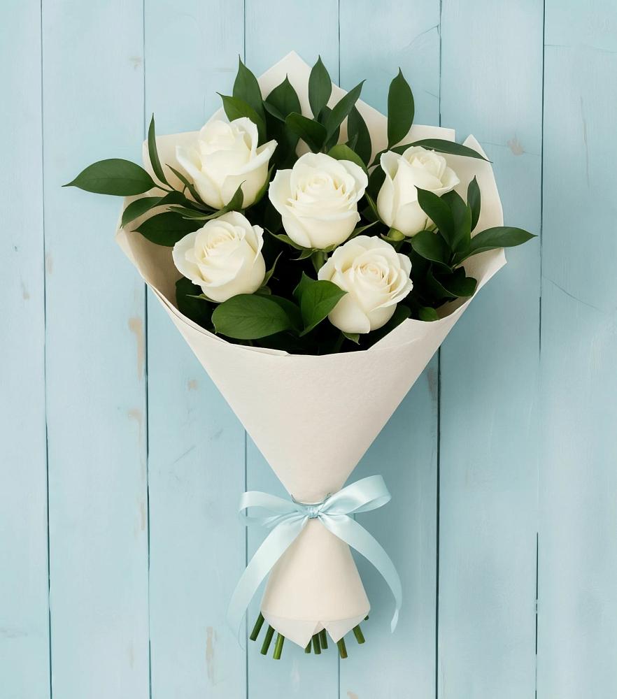 Букет цветов из: Розы в Новопокровской