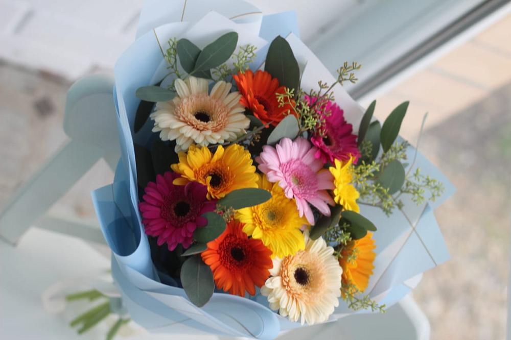 Букет цветов из: Герберы в Новопокровской