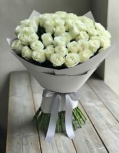 Букет 35 Белых роз в Новопокровской