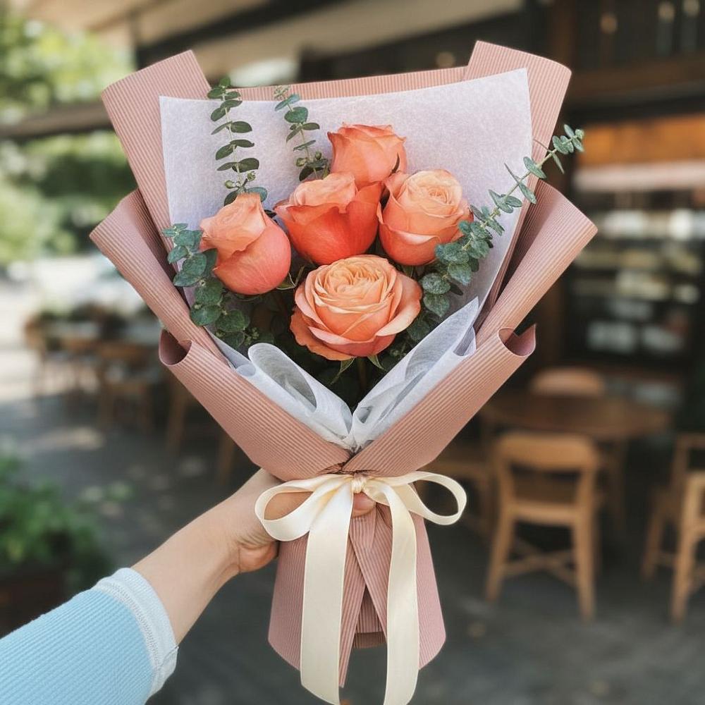 Букет цветов из: Розы в Новопокровской