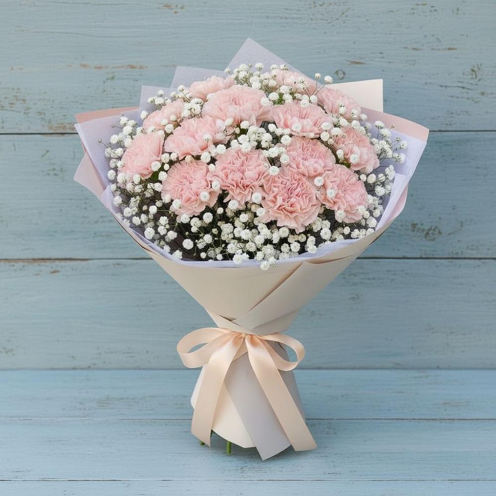 Букет цветов из: Гвоздики в Новопокровской