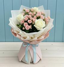 Букет цветов из:  Розы в Новопокровской