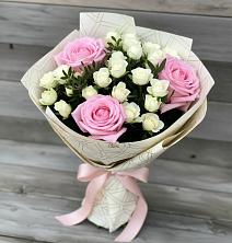 Букет цветов из:  Розы в Новопокровской