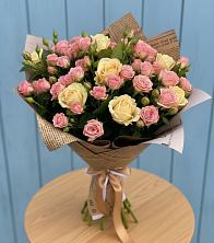 Букет цветов из:  Розы в Новопокровской
