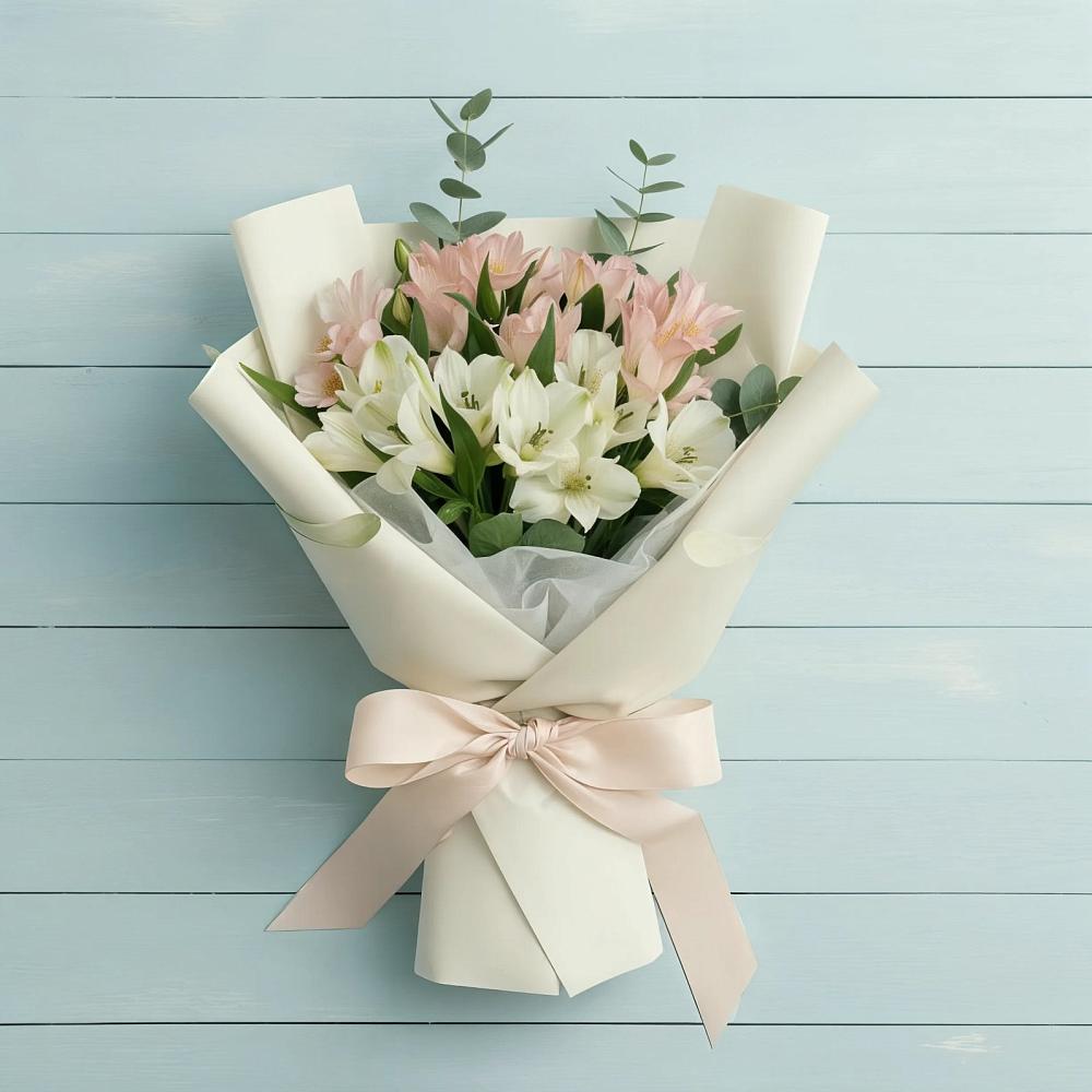 Букет цветов из: Альстромерии в Новопокровской