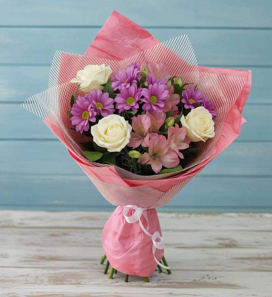 Букет цветов из: Герберы в Новопокровской