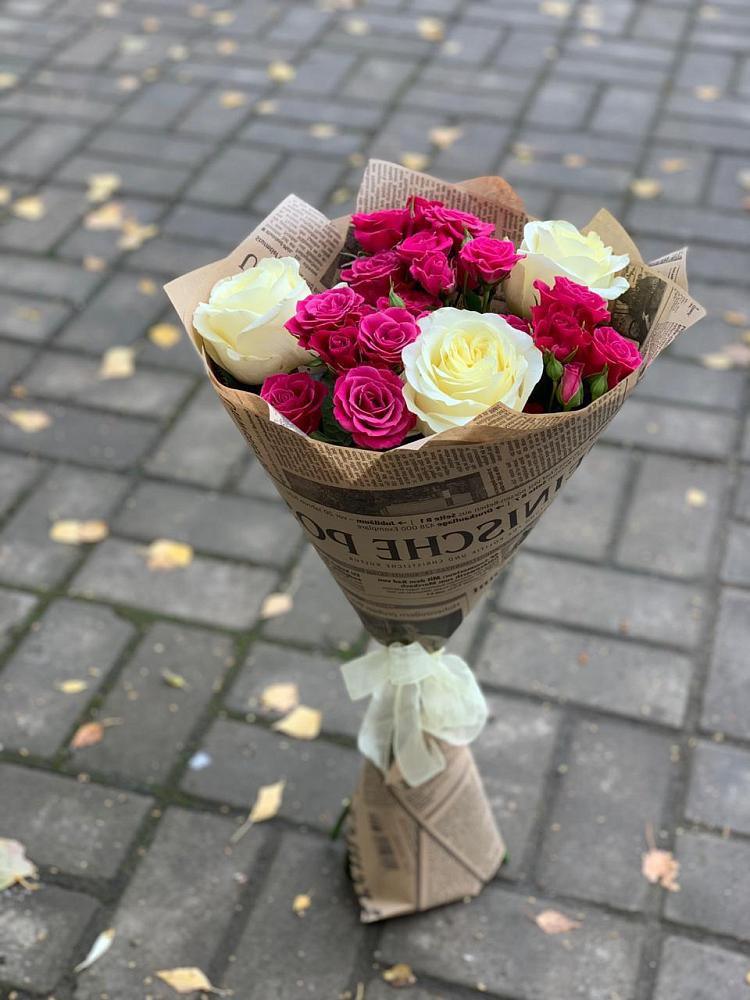 Букет цветов из: Розы в Новопокровской