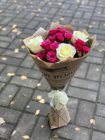 Букет цветов из: Розы в Новопокровской