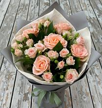 Букет цветов из:  Розы #REPLACE_PRED# Новопокровской
